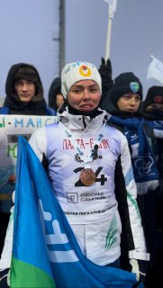 Виктория Метеля, воспитанница Югорского колледжа-интерната олимпийского резерва, финишировала  первой в сегодняшнем масс-старте на Кубке Международной лиги клубного биатлона в Ханты-Мансийске